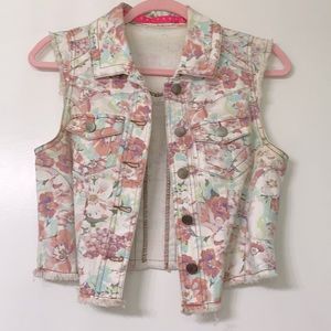Floral Print Vest
